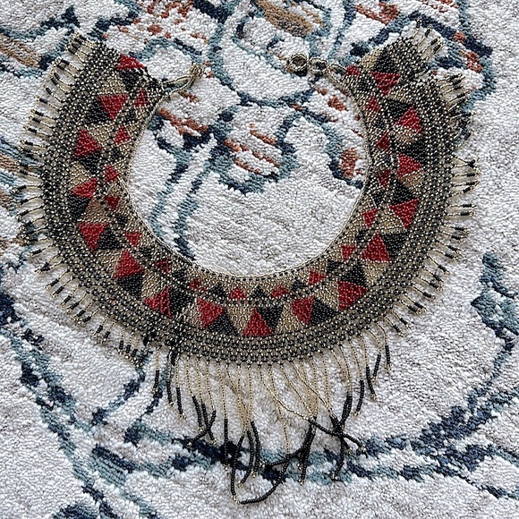 Handmade Native American authentic necklace, paid 450 US dollars! Stunning - Picture 2 of 3